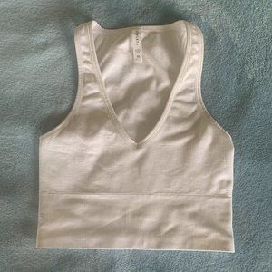 Athleta aurora crop top size XS white